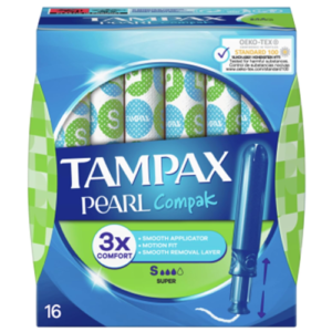 Tampax Compak Pearl 16s Super