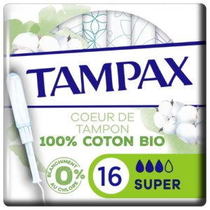 Tampax Organic Cotton Protection Super Applicator Tampons